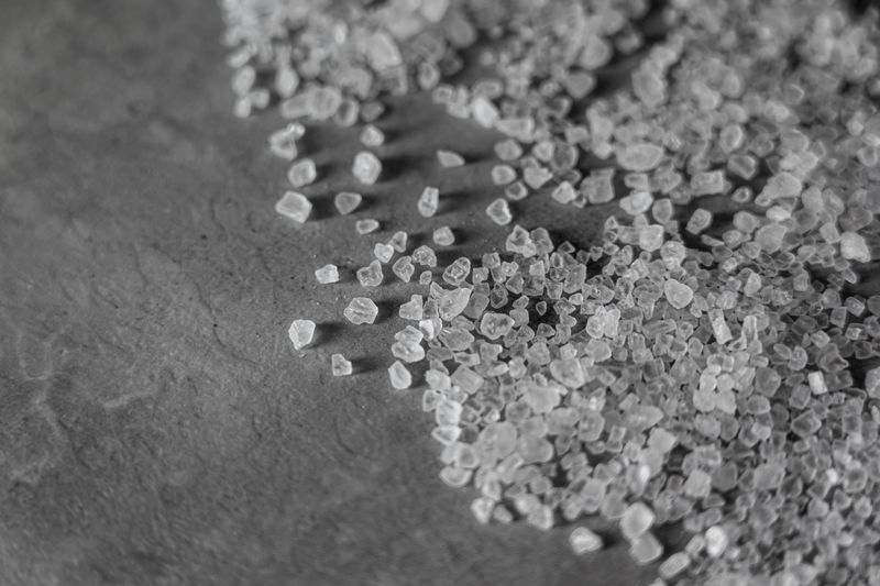 Crystalline potash mineral macro